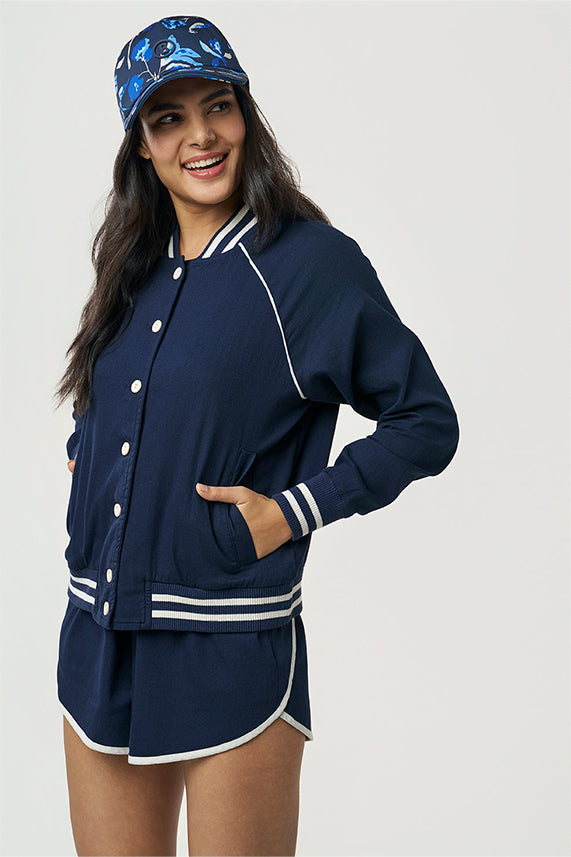 Naomi Khadi Bomber Jacket