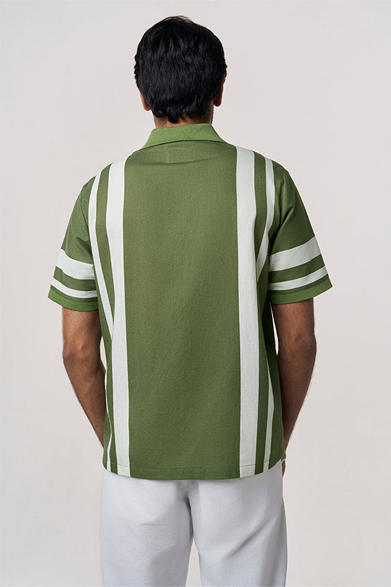 Palma Khadi Knit Collar Shirt