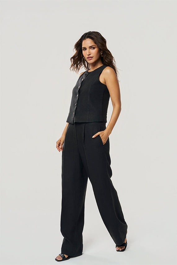 Ashley - Linen Vest