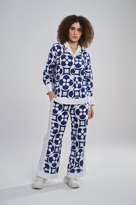 Jolo (Khadi) Crescent Bloom Blue XS