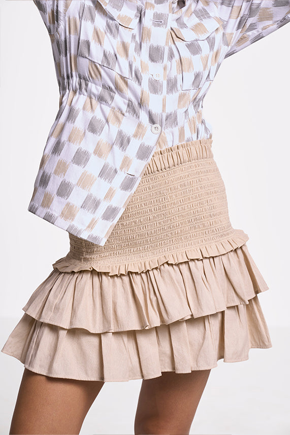 Faye Khadi skirt for women Pale Gold XXS