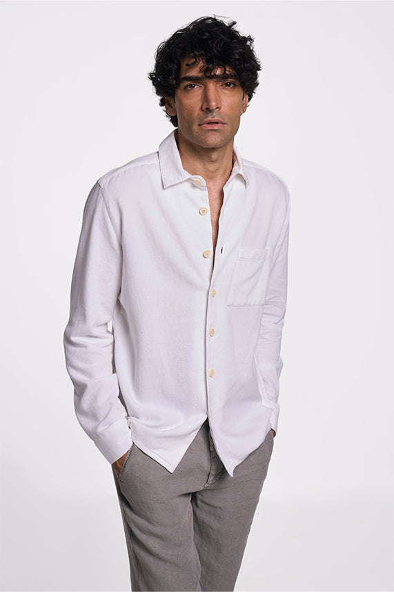 Alto Khadi Shirt Denim White S