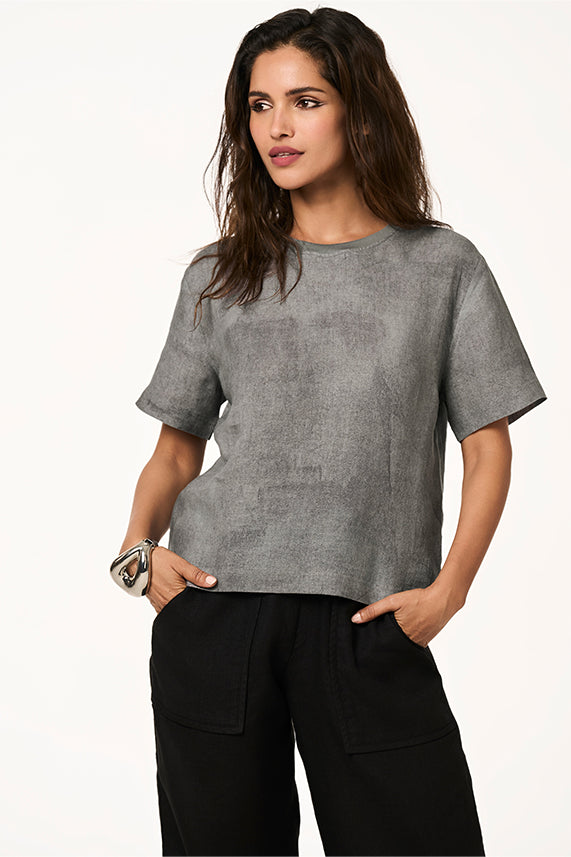 Cela Linen Marine Art Charcoal