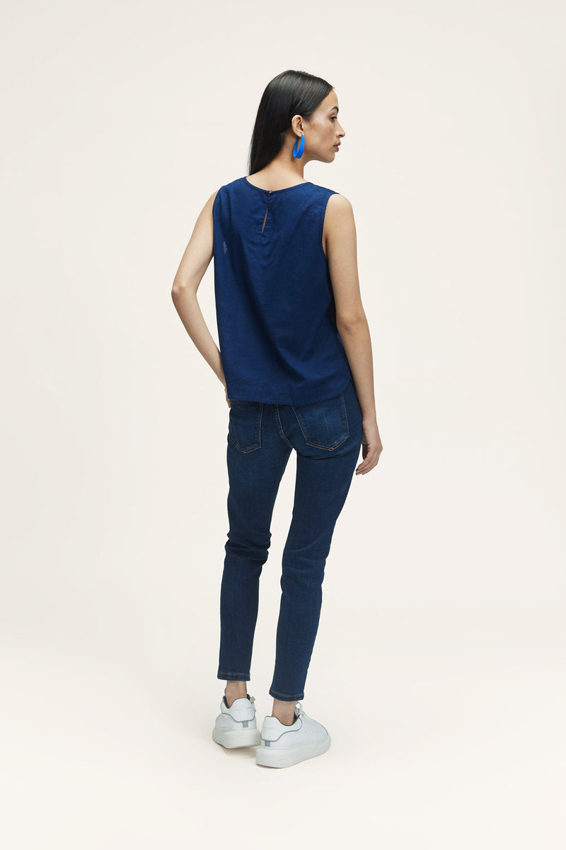 Vesta (Khadi) Blue