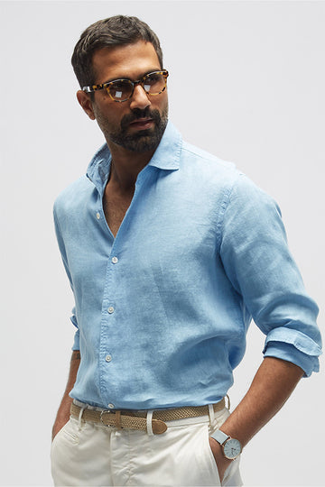 Quai (100% Linen) Dusty Blue