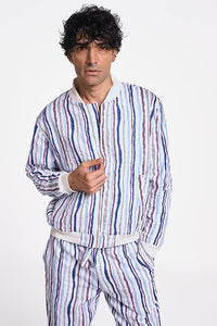 Berghain Constellation Stripe Men's Resort Fit Khadi Jacket