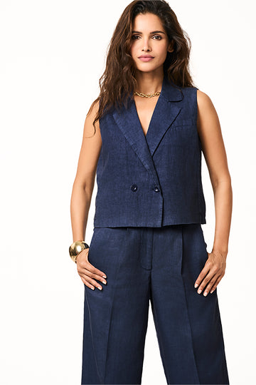 Kira Linen Sunset Navy XXS
