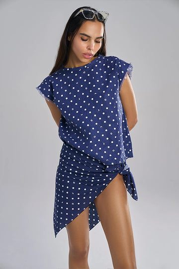 Lipari (Khadi) Lunar Polka Blue Free