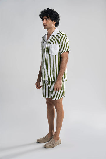 Andros Cabana Stripe Olive S