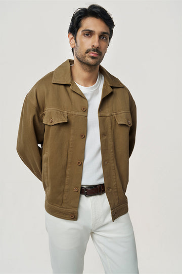 Lynx Denim Khadi Jacket Sand Dune XS