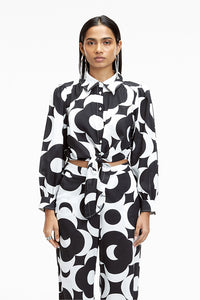 Nitsa Moonglow Black Women's Smart Fit Khadi Tops