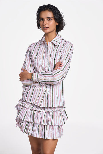 Alya - Women Jacket Sorbet Stripe XS