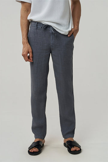 Crux Linen drawstring pants Smoke XS