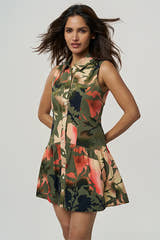 Reese Khadi Dress Desert Sunset Print XS