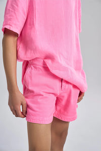 Pico Aurora Bubblegum Pink Men's Resort Fit Linen T-Shirt