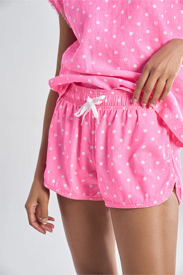 Capri (Khadi) Lunar Polka Aurora Bubblegum Pink S