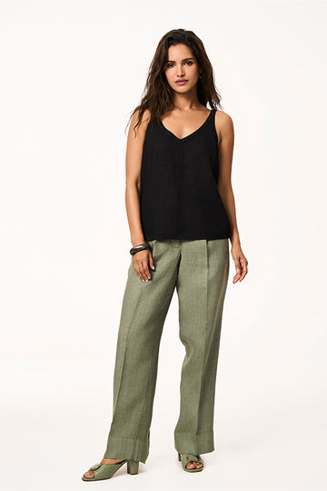 Leah Linen Black XXS