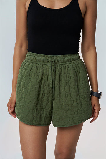 Poppy Khadi Quilted Shorts Cactus XXS