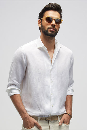 Quai (100% Linen) White S