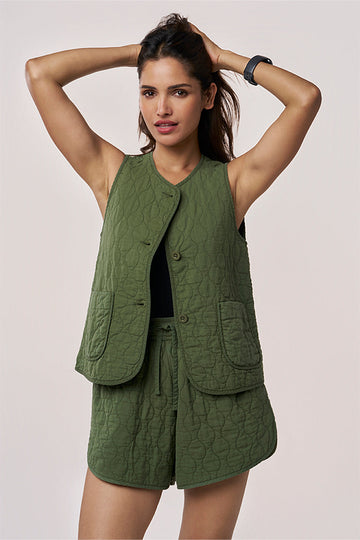 Cardi Khadi Gilet Cactus XXS
