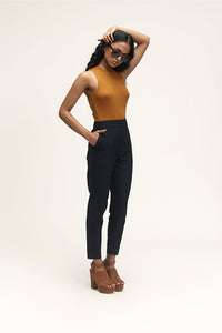 Doda Black Women's Resort Fit Khadi Pants