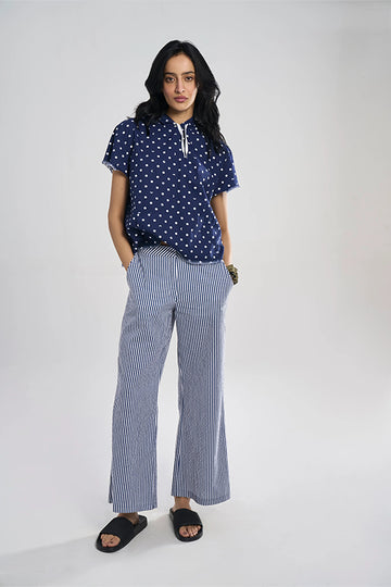 Nova (Khadi) Blue Bling Stripe XS