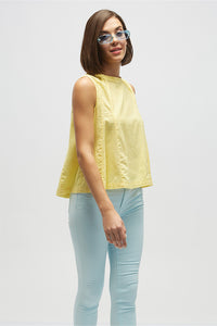 Barbe Yellow Women's Resort Fit Khadi Tops