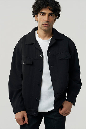 Lynx Denim Khadi Jacket Black XS