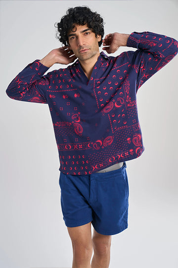 Nevis (Khadi) Blue M