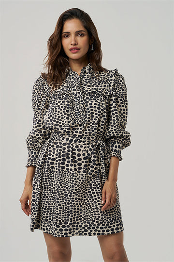 Sophia Khadi Brunch Dress Pipi Party Black XS