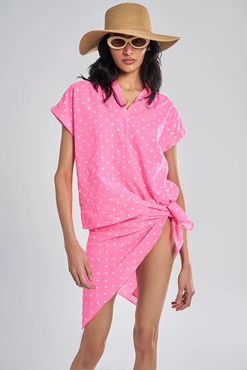 Lipari (Khadi) Lunar Polka Aurora Bubblegum Pink Free