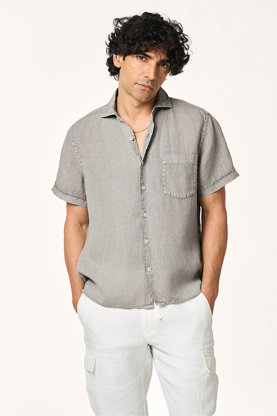 Flint Linen Collar Shirt