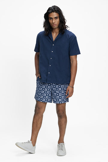 Palawan Khadi Shirt Twilight Blue XS