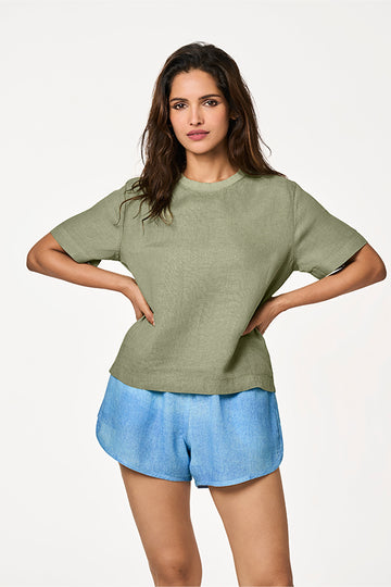 Cela Linen Matcha XS