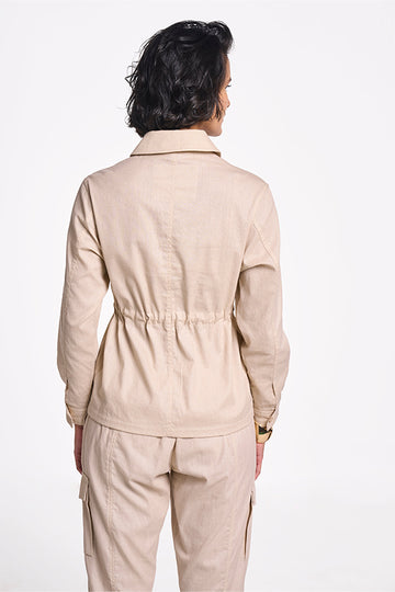 Alya - Women Jacket Pale Gold XS
