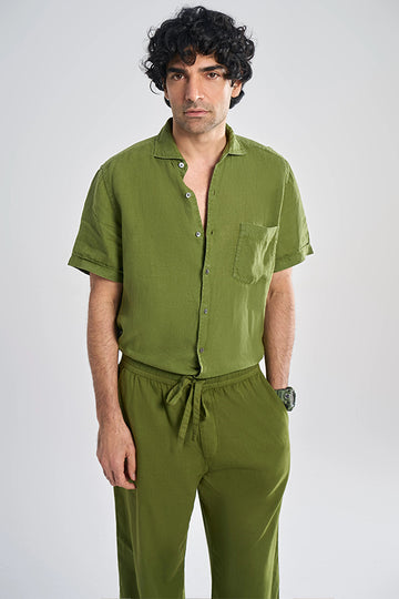Tao Khadi Wide-Leg Trousers Olive M