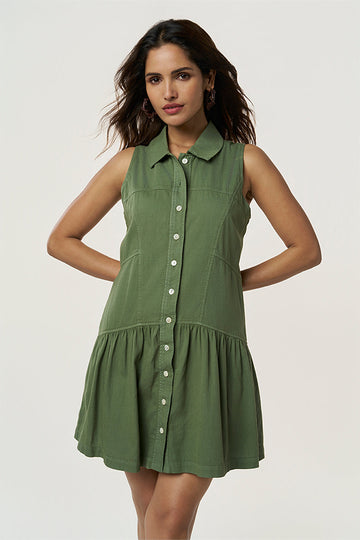 Reese Khadi Dress Cactus XS