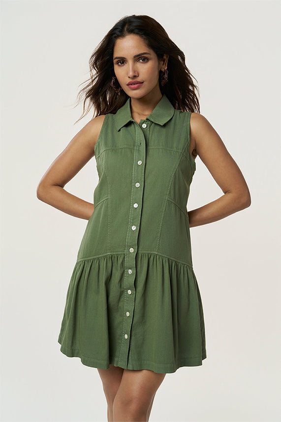 Reese Khadi Dress Cactus XS
