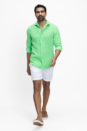 Quai (100% Linen) Aurora Green S