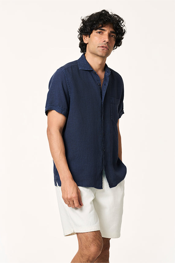 Flint Linen Collar Shirt