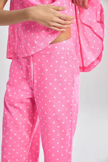 Nova (Khadi) Lunar Polka Aurora Bubblegum Pink XS