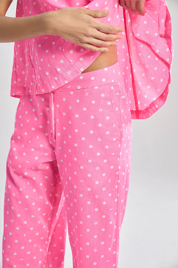 Nova (Khadi) Lunar Polka Aurora Bubblegum Pink XS