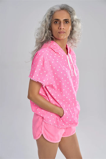 Bodie (Khadi) Lunar Polka Aurora Bubblegum Pink XS