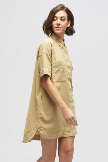 Ariara Khadi Pocket Dress Beige