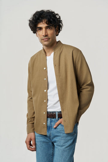 Mason Khadi Shirt Sand Dune XS