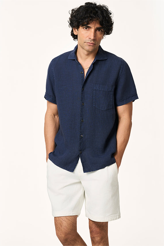 Flint Linen Collar Shirt