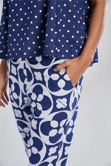 Doda (Khadi) Crescent Bloom Blue XS