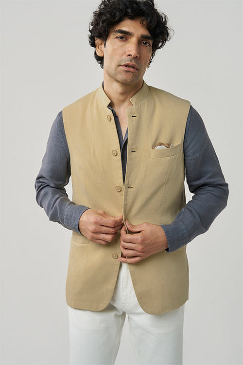 Jasper festive khadi jacket Beige S