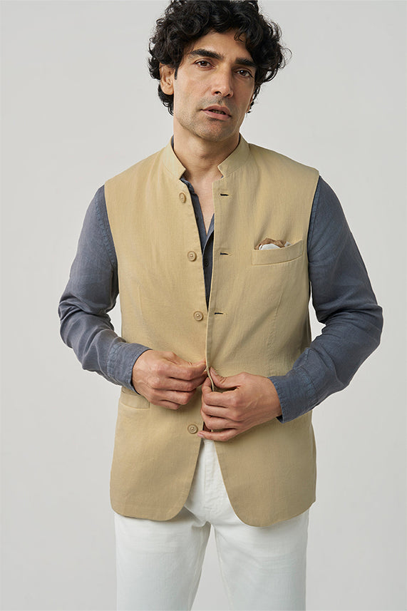 Jasper festive khadi jacket Beige S