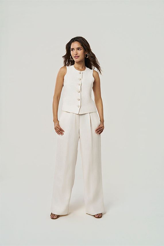 Ashley - Linen Vest